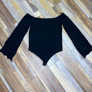 Express • Bodysuit • Lace Sleeve • Large